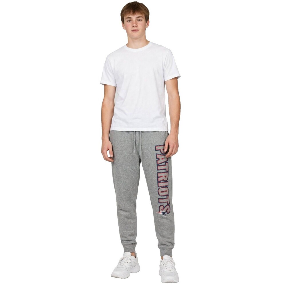 New England Patriots Sweatpants M Gray PATRIOTS Logo Drawstring Lounge Pajama